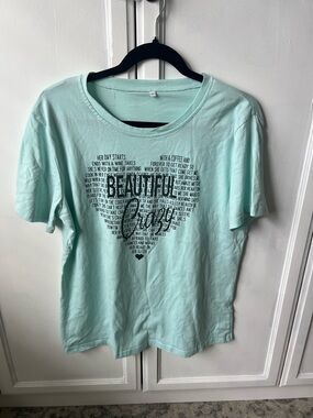 Beautiful Mind Graphic Tee - Mint Green